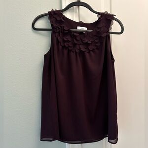 LOFT Purple Sleeveless Top